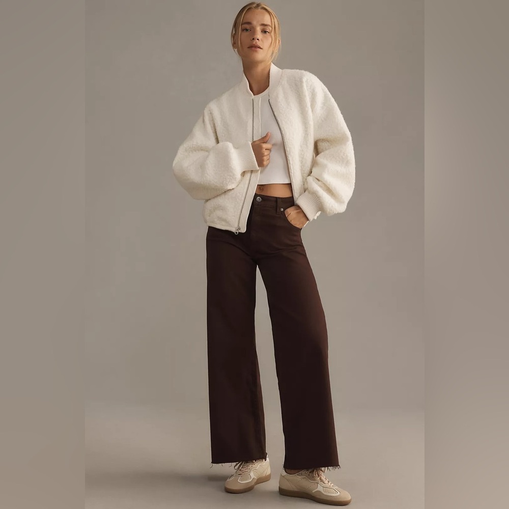 Anthropologie Sherpa Bomber Jacket - Picture 4 of 8